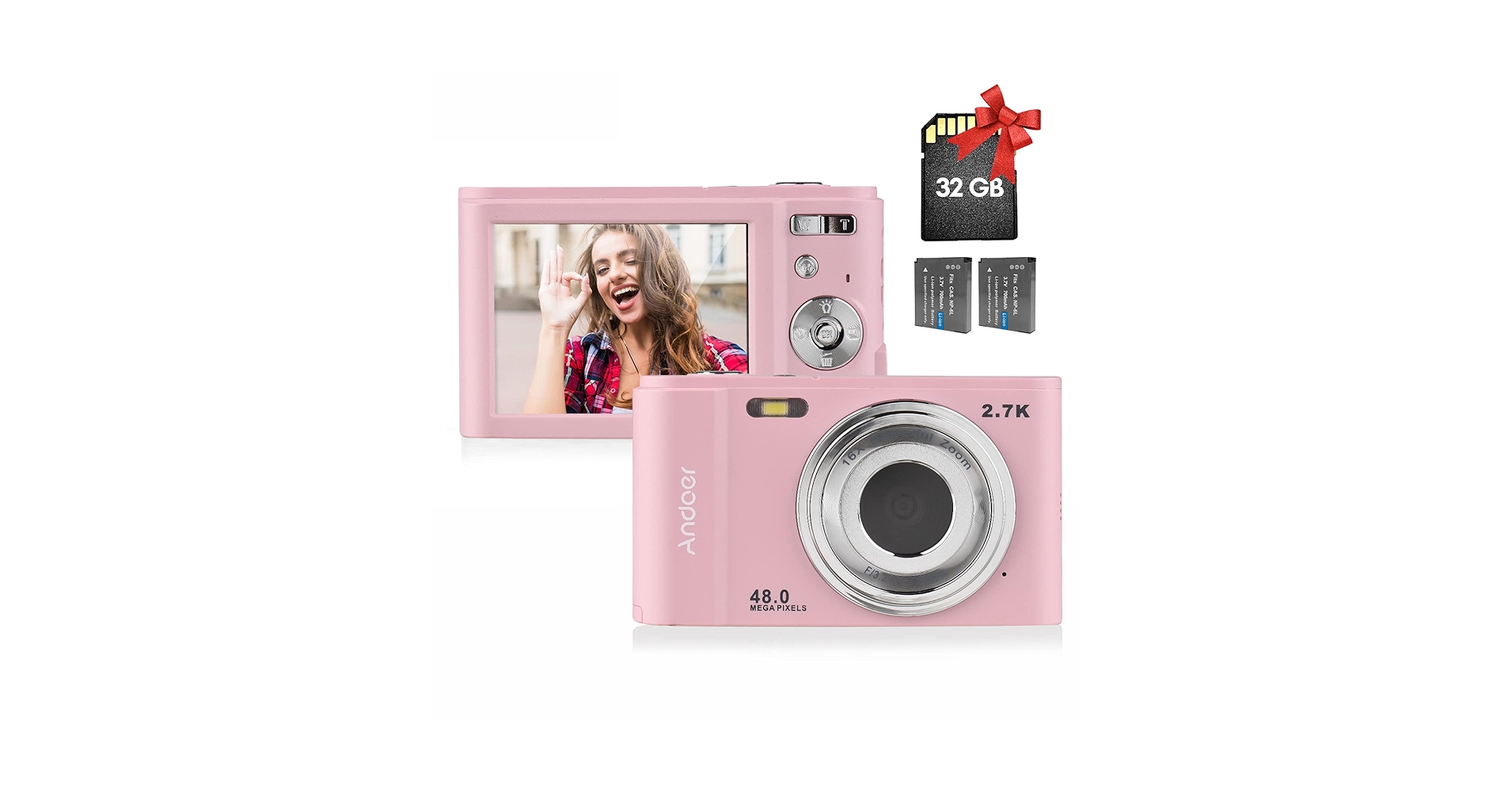 Amazon.com : Andoer Portable Digital Camera 48MP 2.7K 2.88